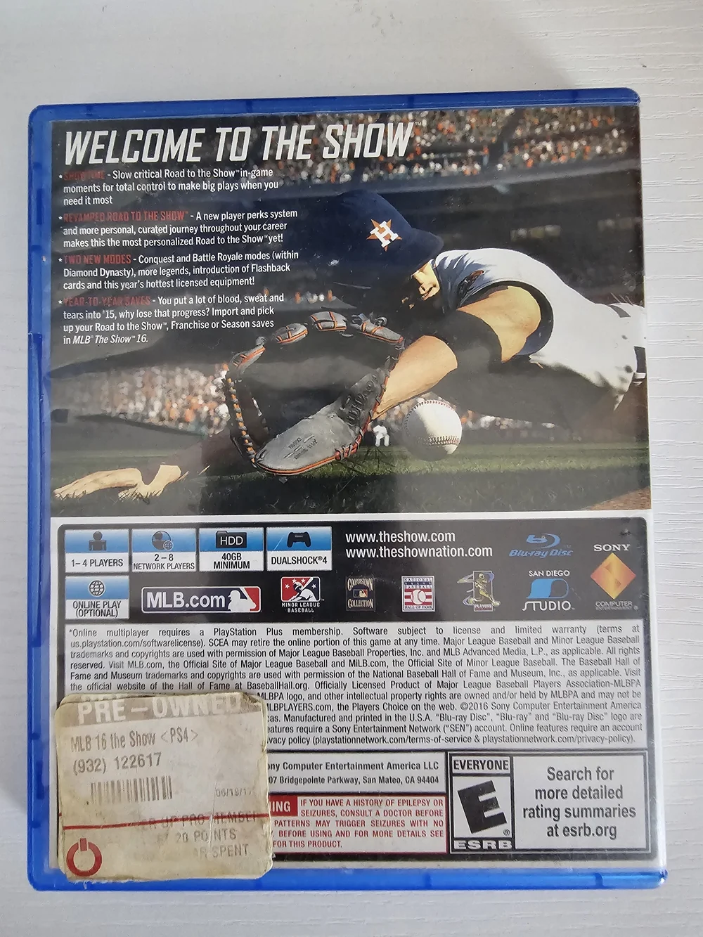MLB The Show 16 PS4 Video Game - Blue Cover